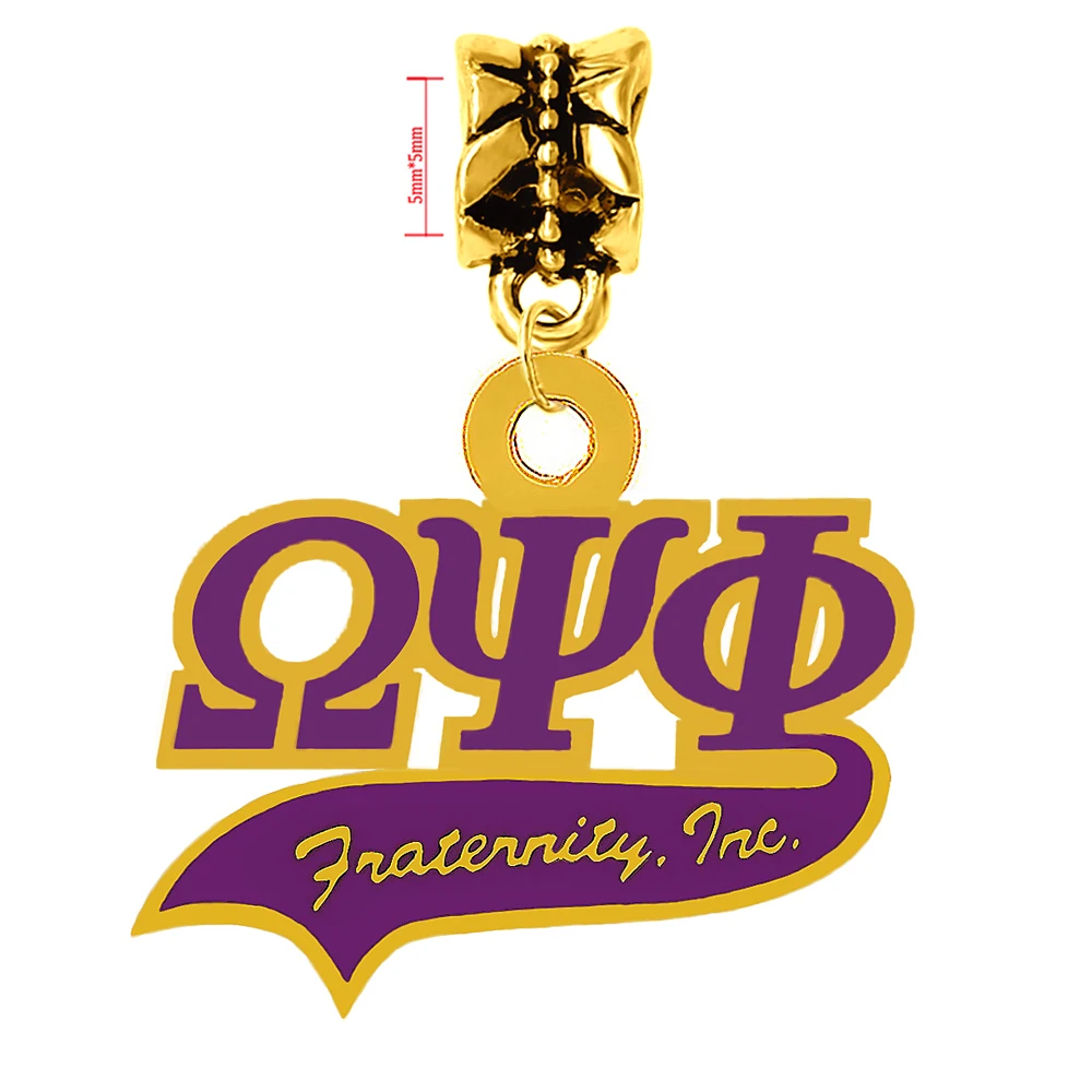 Enamel Color Metal Greek letter OPP PSI PHI charm fraternity INC Label Jewelry Pendant | Украшения и аксессуары