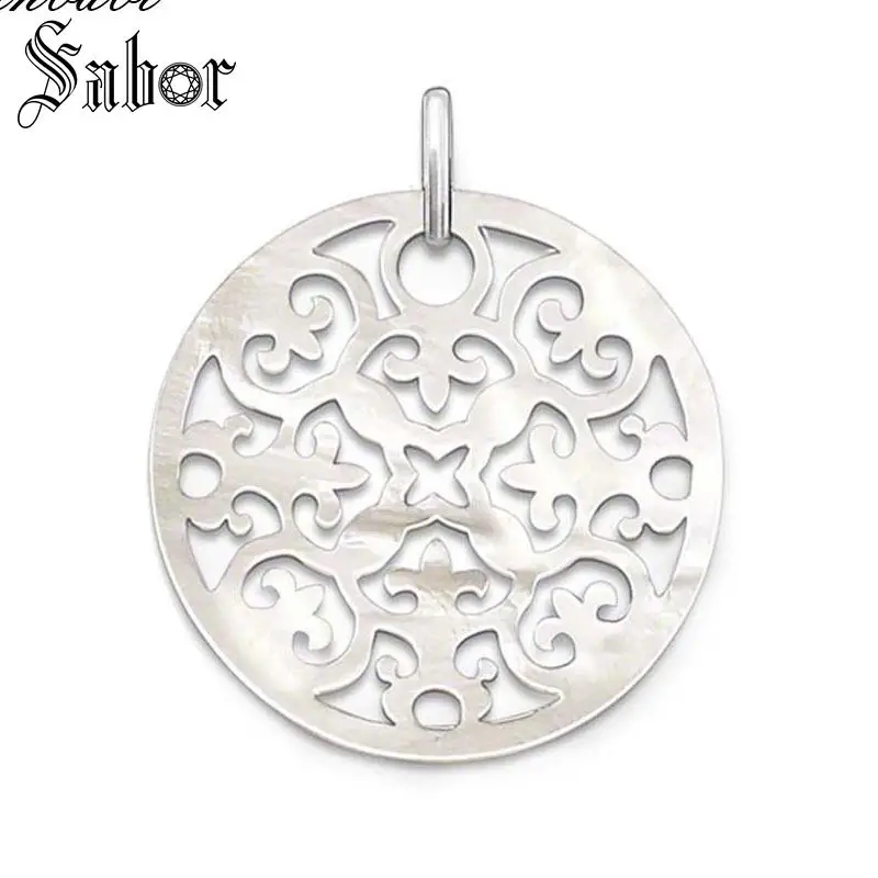 Подвеска в виде Арабески перламутровая для женщин подарок брелки ювелирное