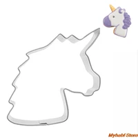 unicorn cookie cutter stainless steel unicorn shape candy biscuit mold baking mold metal pastry fondant cake decorating mould