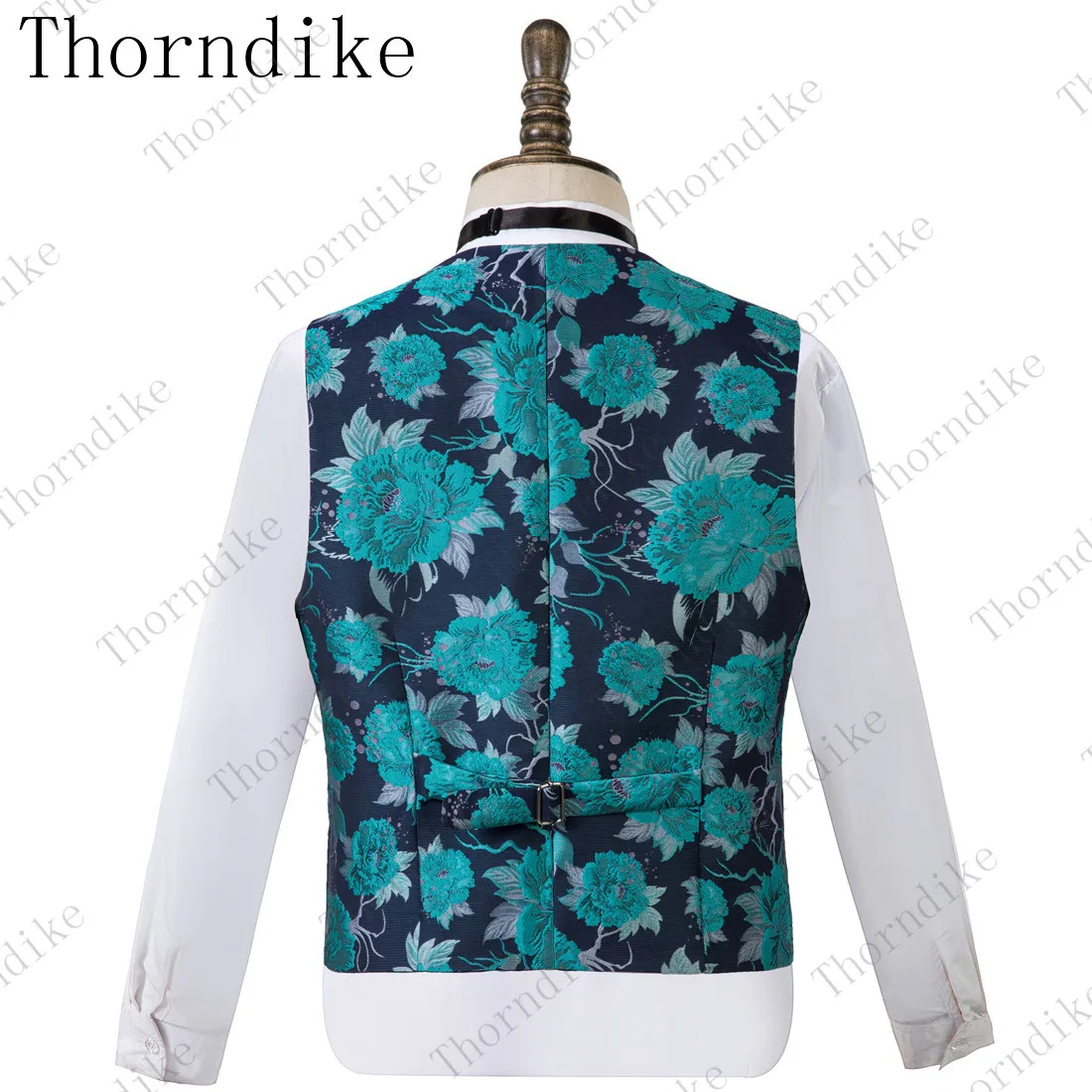 2019 модные синие мужские костюмы с цветочным принтом приталенный смокинг для