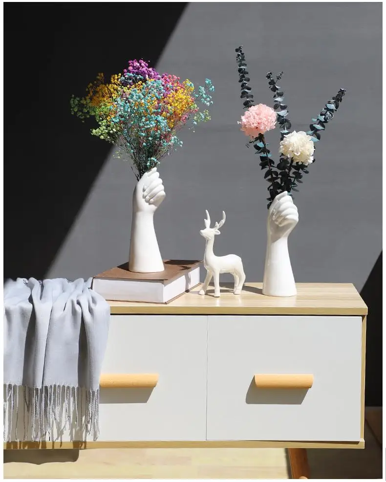 

Nordic style vase immortal dried flowers modern minimalist home office decoration flower arrangement hydroponic ornaments