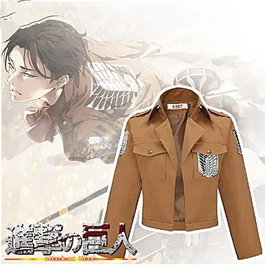 Атака на титановая куртка костюм Хэллоуин для женщин и мужчин Mikasa Ackerman пальто