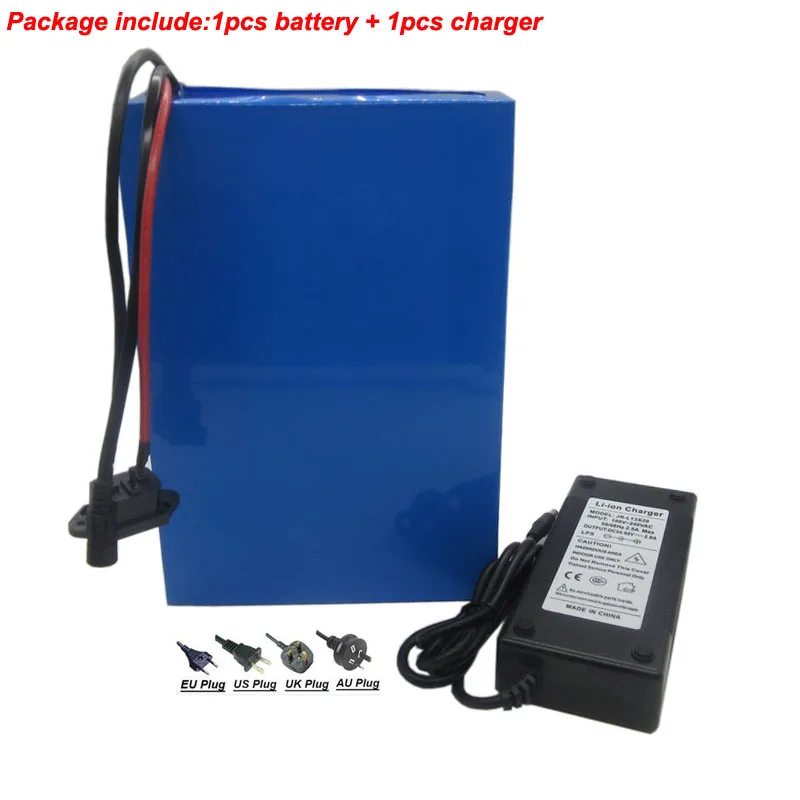 

1000W 48V 20AH lithium battery pack 48V 26AH 2000W ebike Battery akku use for samsung cell with 54.6V 2A Charger