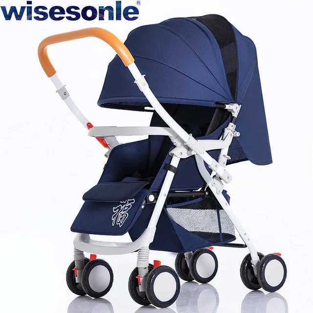 Wisesonle коляска детская Легкая коляска коляска в самолет Коляска с двусторонним движением - Цвет: ZX-09