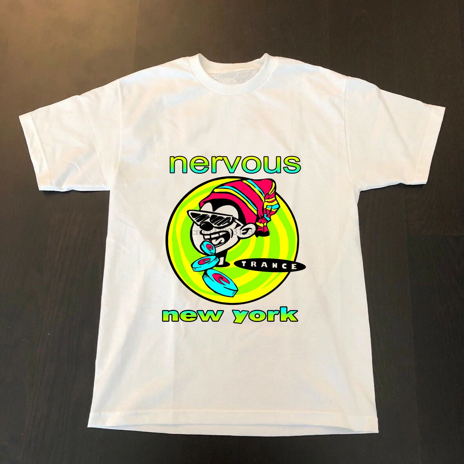 Редкая винтажная Официальная футболка с изображением старой школы нервных
