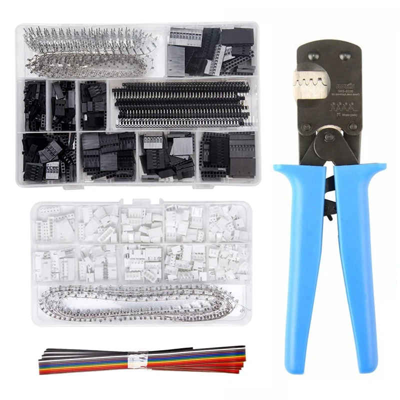 

IWS-3220 Crimping Pliers crimper tool with 460pcs XH 2.54mm JST Connector Kit and 1550pcs 2.54mm DuPont Terminals set