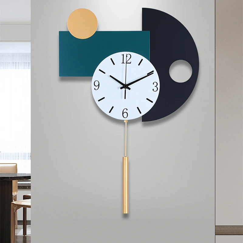 

Creative Wall Clock Modern Design Metal Clock Mechanism Wall Watches Home Decor Mute Art Bedroom Clocks Undefined Mind Gift