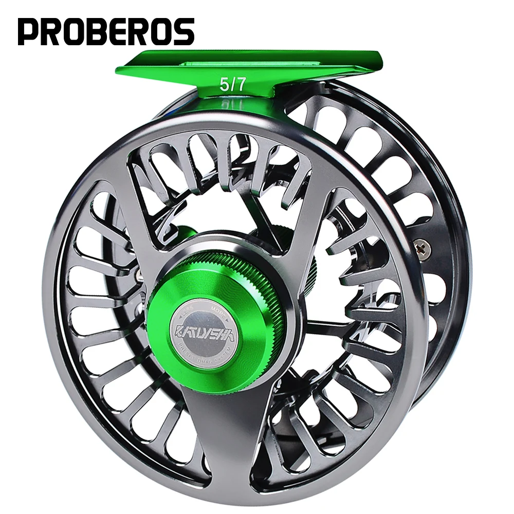 PROBEROS Алюминий 3 + 1 BB Fly рыболовное колесо зеленый и ружье цвет Рыболовная катушка