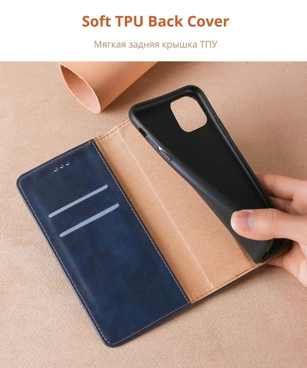 Флип чехол для ONEPLUS Nord 1 + 3 5 6 T 7T Магнитный слот карт Роскошный кожаный книжка Чехол