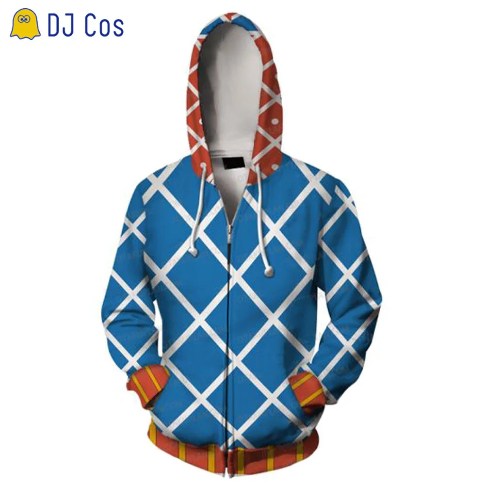 Свитер для косплея Джоджо Невероятные приключения толстовка с капюшоном на