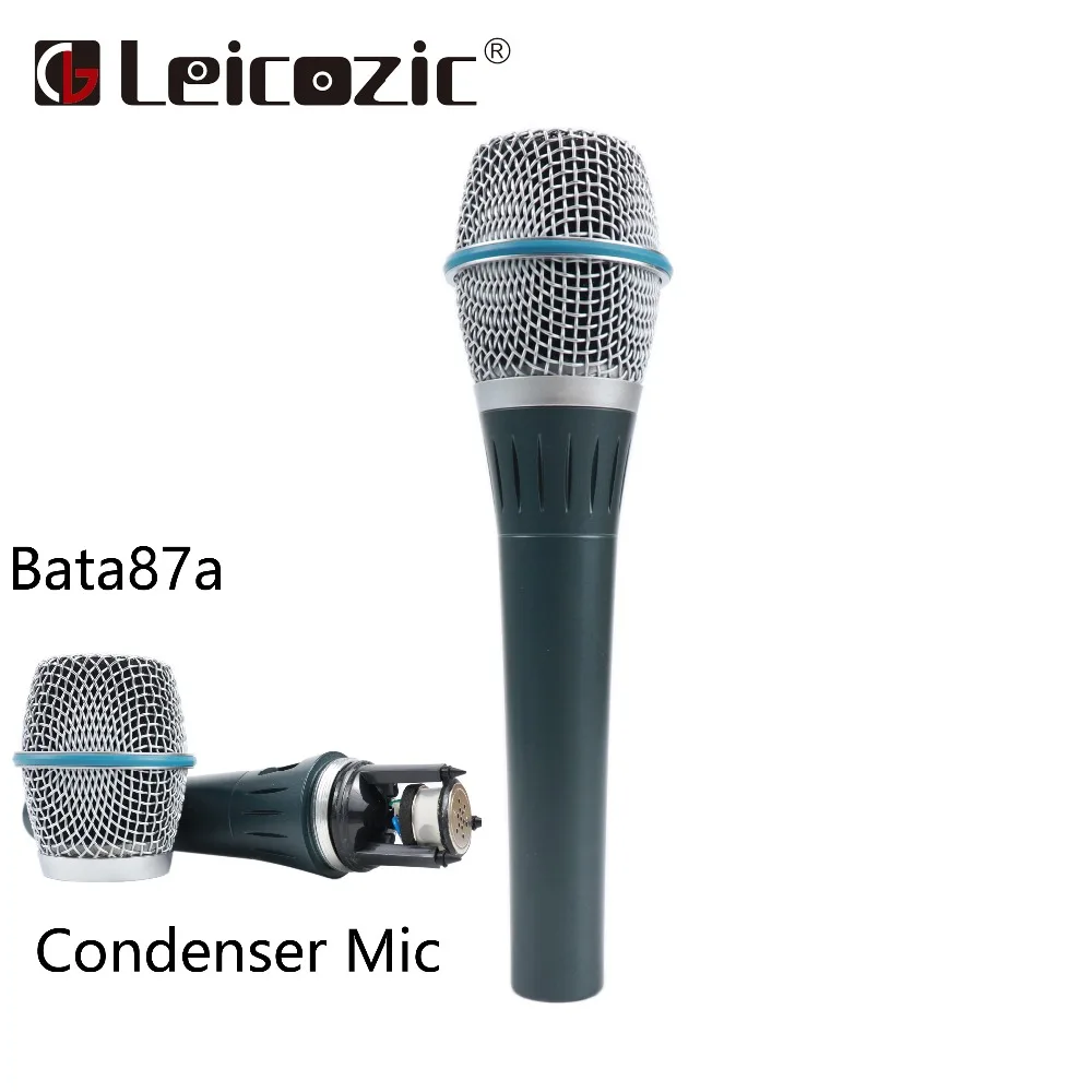 Leicozic профессиональный супер-кардиоидный Bata87A Vocals Студийный микрофон проводной конденсаторный микрофон провод XLR