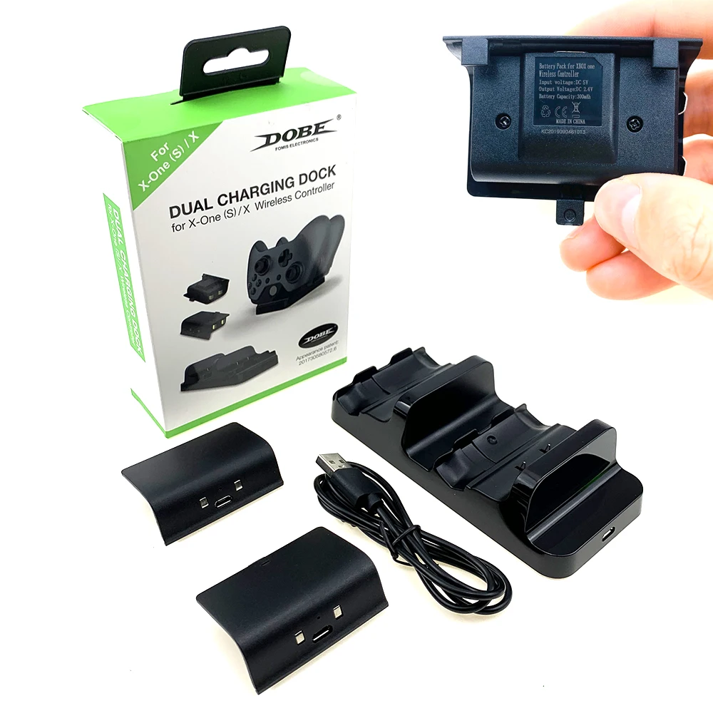 Новинка 3 в 1 двойная зарядная док станция + 2 аккумулятора USB кабель для зарядки