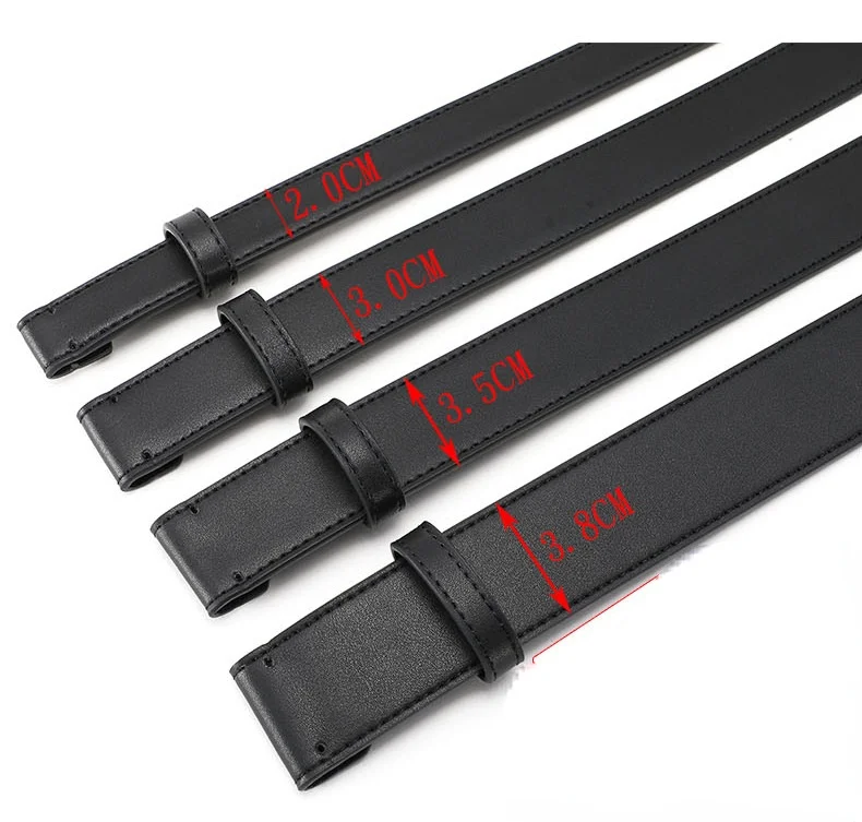 

New Luxury Casual Genuine Leather Design Belt for Women and Men High Quality Letter no Buckle Ceinture Jeans Dress Decorative
