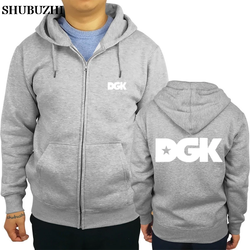 

Men Personality Zipper Sweatshirt Male Hoody Tracksuit Hip Hop DGK Mens Autumn Winter Hoodie