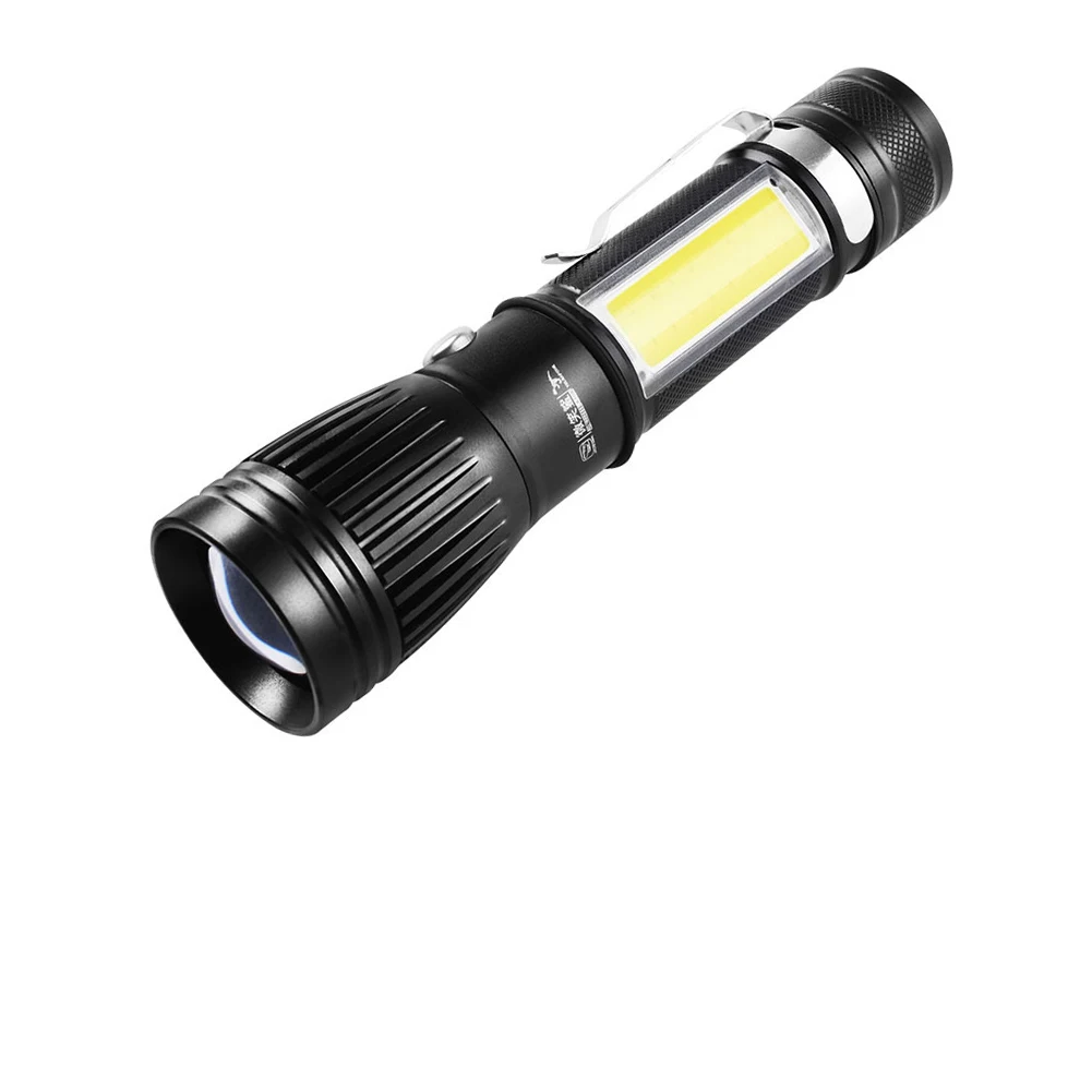 Светодиодный вспышка светильник USB Перезаряжаемые T6 Алюминий сплав Кемпинг