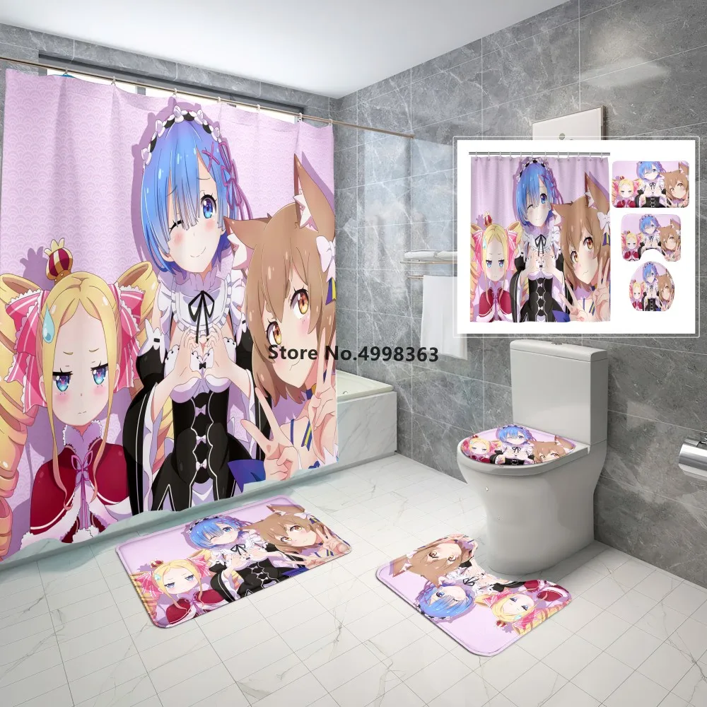 Rem/Детский комплект для ванной с героями мультфильмов крючки Re:Zero пусковая жизнь