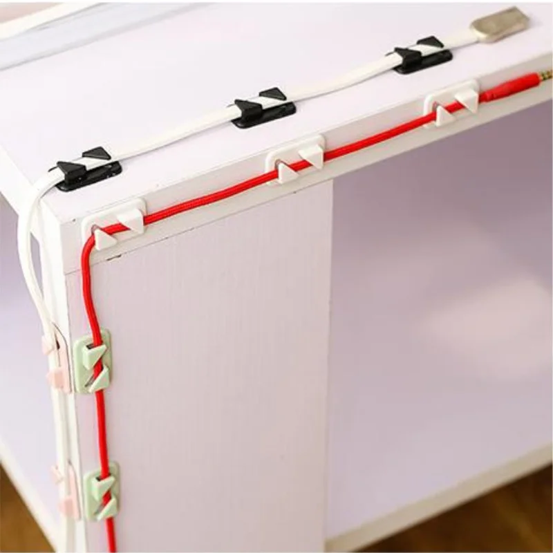 12 шт./компл. Милая настольная Проводная наклейка для наушников мини-линия коридор