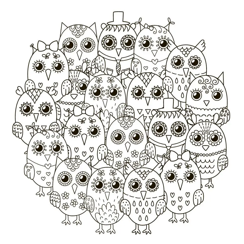 Прозрачный силиконовый штамп с изображением милой Совы/печать для скрапбукинга