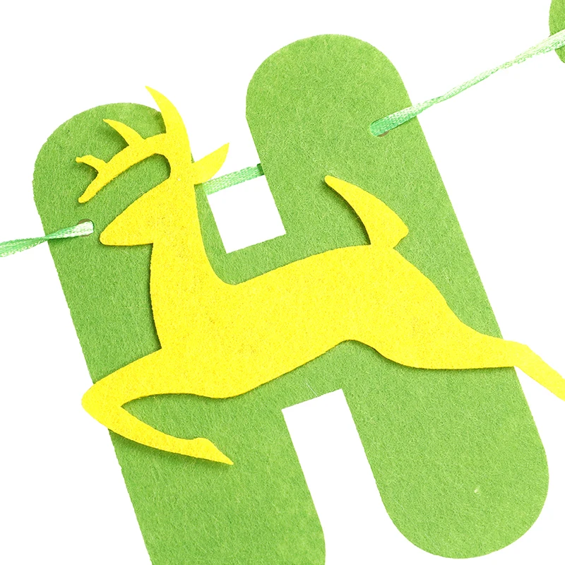 Зеленая трактор на день рождения баннер гирлянда для строительства автомобиля