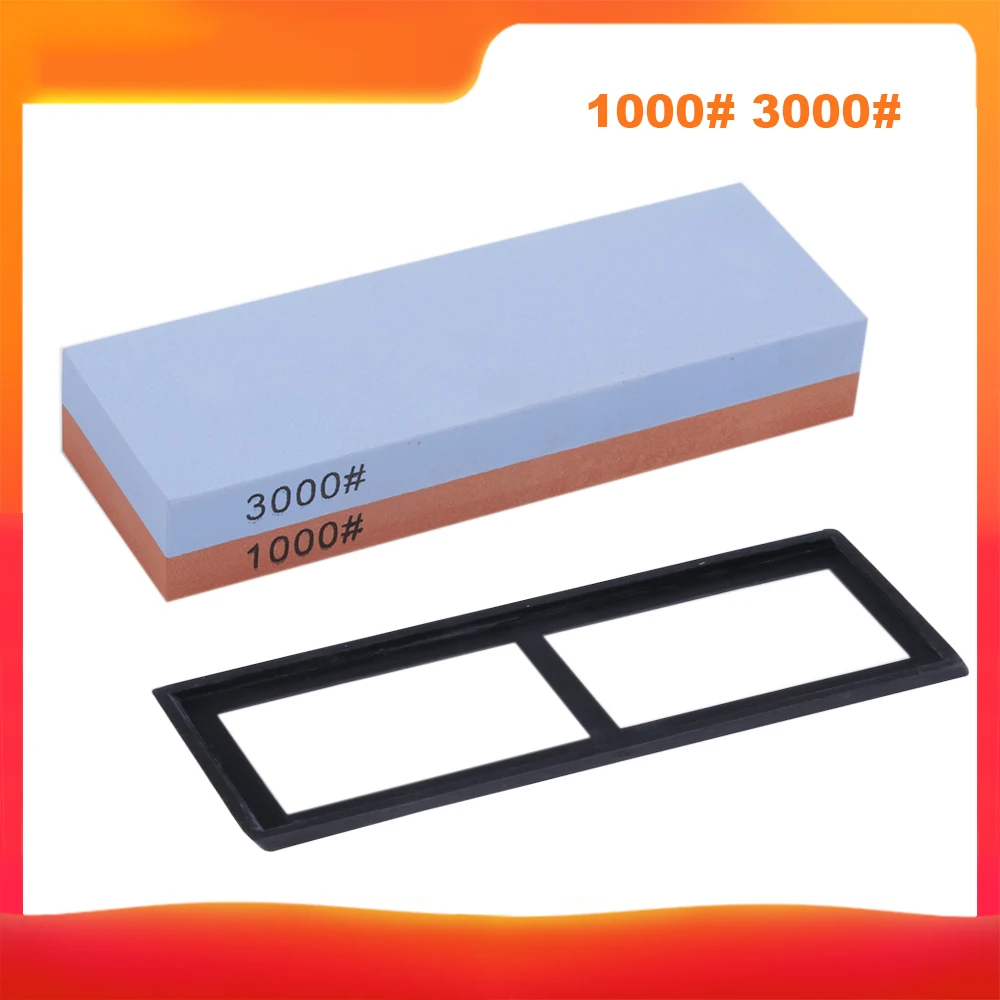 Двухсторонняя точилка для кухонных ножей камень точильный шлифовальный 3000/ 8000/6000