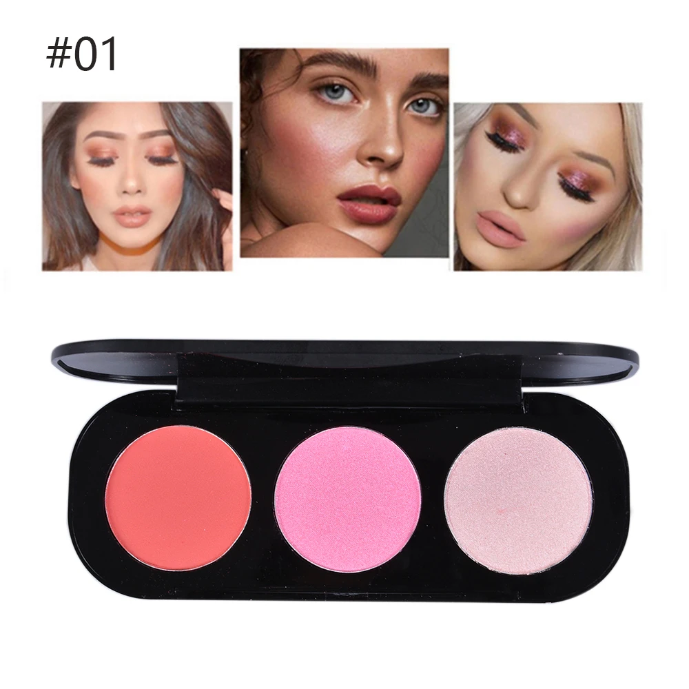 Распродажа со склада! Блестящий хайлайтер пудра макияж натуральные румяна