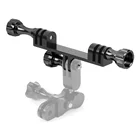 Металлический кронштейн с 3 шт. алюминиевыми ручками-винтами для крепления штатива камеры Gopro Hero 9 8 7 6 5 4 3 + 3 2 XIAOYI SJ4000 Osmo