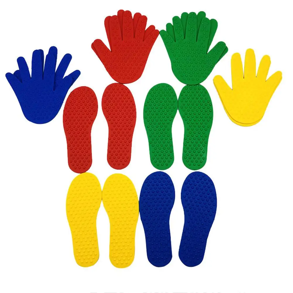 1 пaрa дeтских на руках и ногах коврик с принтом тактильные Массажный для игр