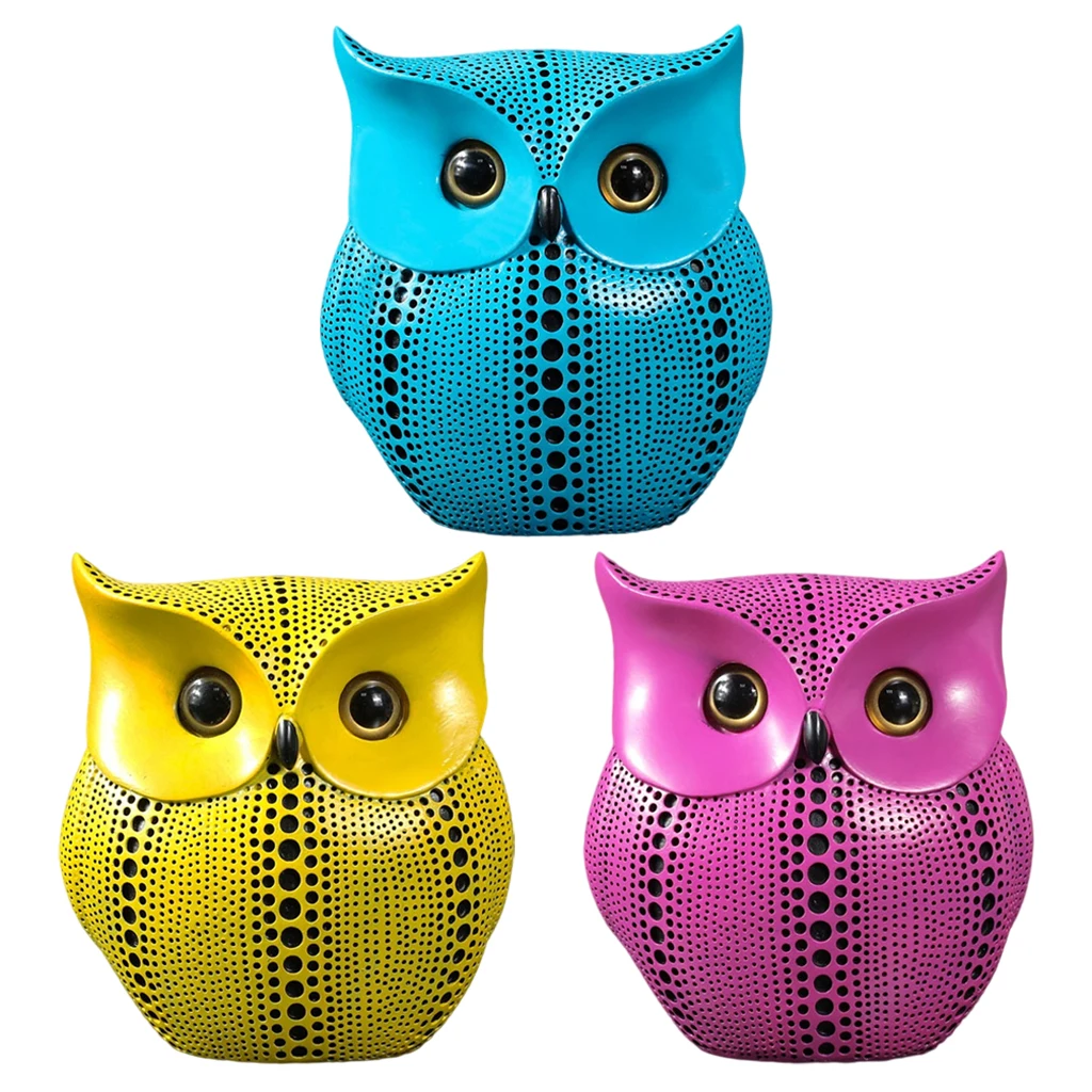 Статуя Совы из смолы домашний книжный шкаф для гостиной фигурки животных