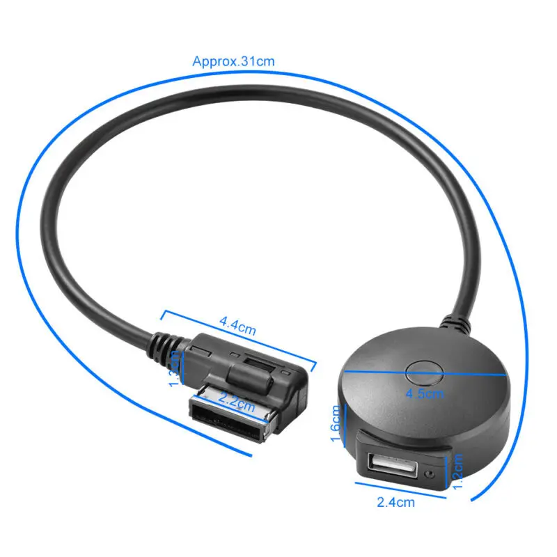 

AMI MDI To Bluetooth Music Adapter Audio Aux USB Cable For Mercedes-Benz MA 2008 Wireless Bluetooth Music Adapter