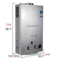 18L wall-mounted liquefied gas water heater household intelligent automatic fast water heater bathing equipment