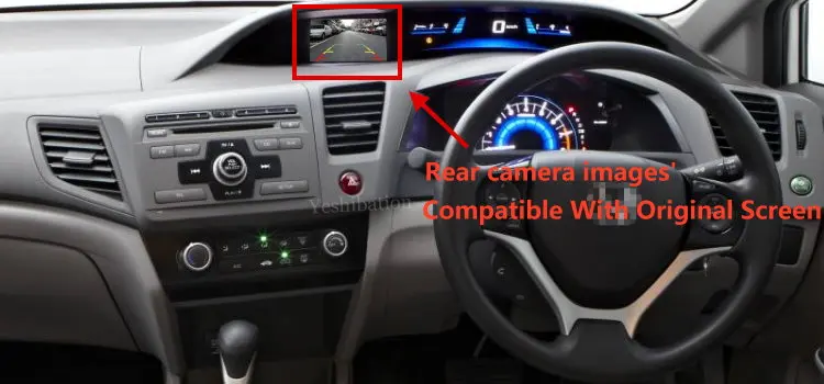 Yeshibation камера заднего вида наборы для Honda Civic(FB) 2011~ RCA и экран совместимая камера заднего вида