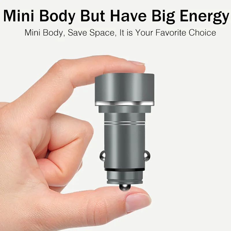 YKZ 3.1A Mini Dual USB Car Charger LED Display Fast Charging Universal Mobile Phone For iPhone Samsung Xiaomi Huawei | Мобильные