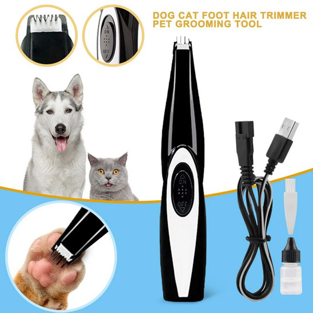 

USB Charging Dog Hair Trimmer Shaver Clippers ONE BUTTON SWITCH Easy To Use