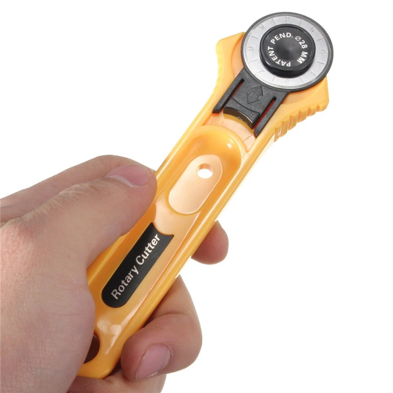 Желтый взрослых роликовых ножовочное полотно круг для резки ткани круглый резак