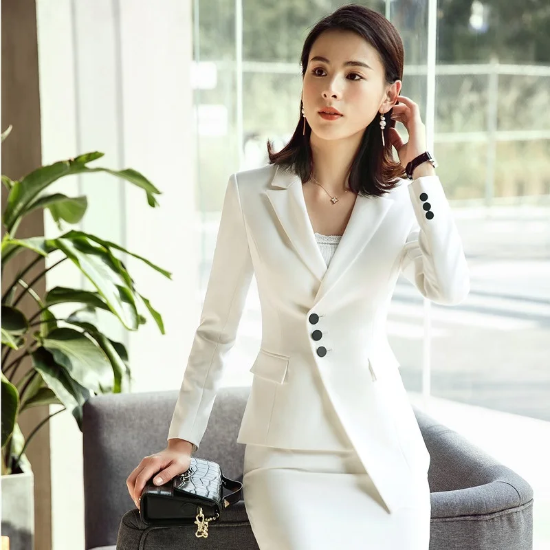 Пиджак женский деловой Модный черный блейзер элегантная верхняя одежда для