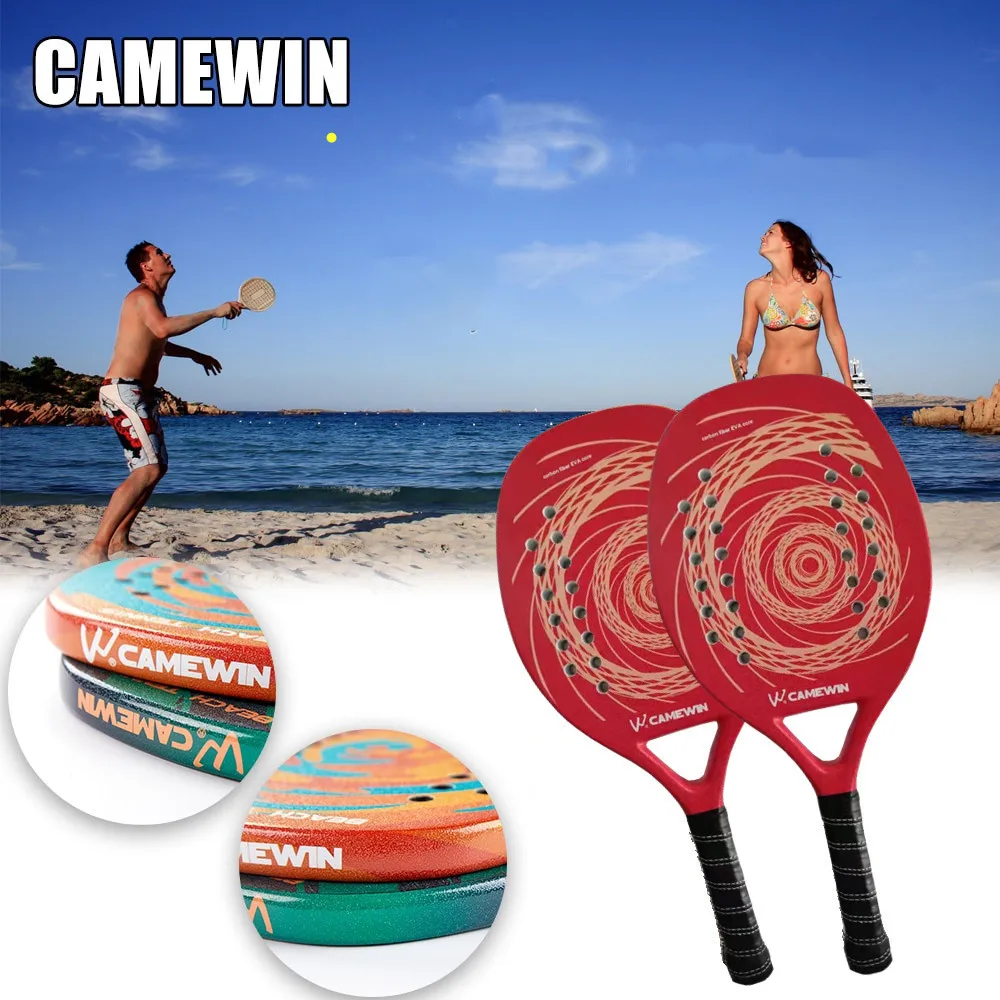 

2021 Carbon Fiber EVA Foam Core Beach Racket Adult Panel Racket Men's and Women's General Panel Tennis Racket New Outdoor Sports