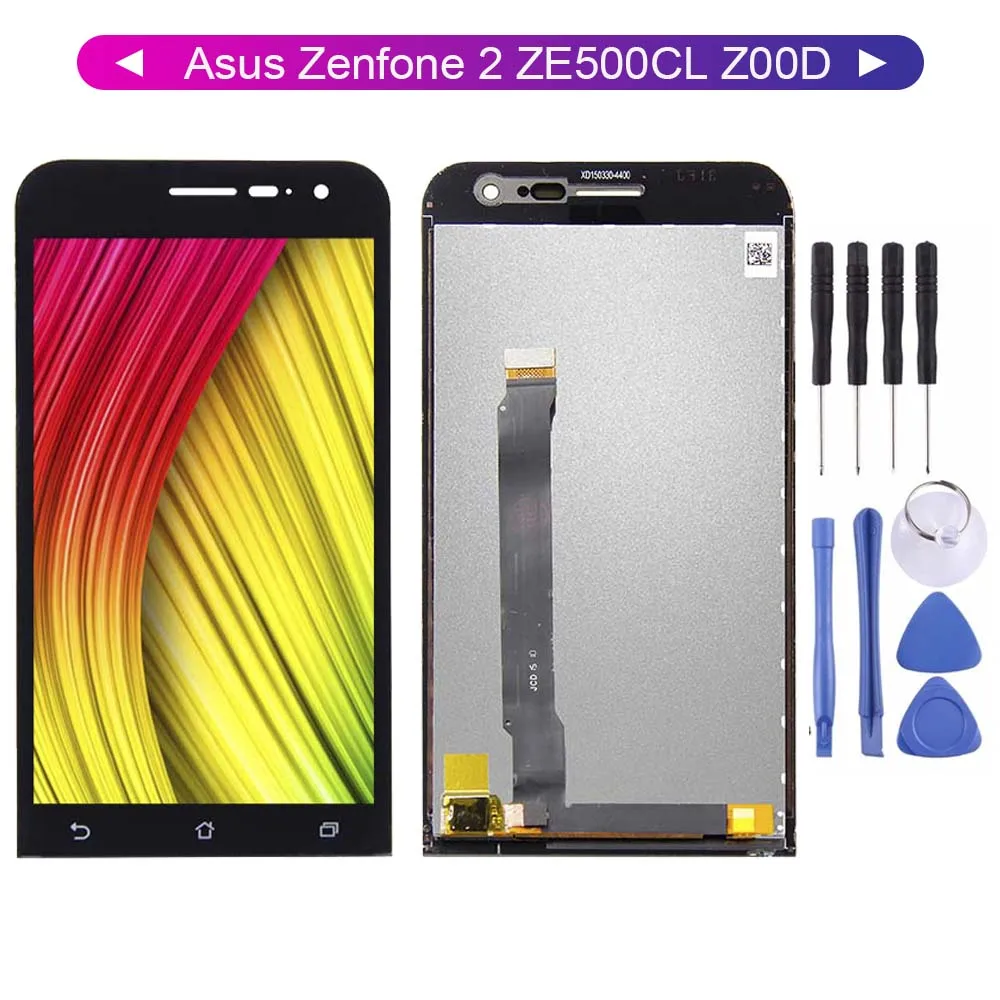 Для Asus Zenfone 2 ZE500CL Z00D ЖК-дисплей панель сенсорный экран дигитайзер Датчик в сборе +