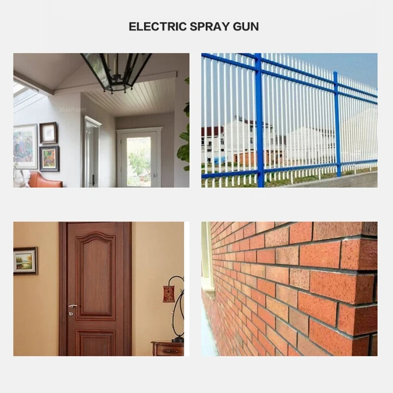 

550W Electric Spray Gun 800ml Household Paint Sprayer Flow Control Airbrush Easy Spraying