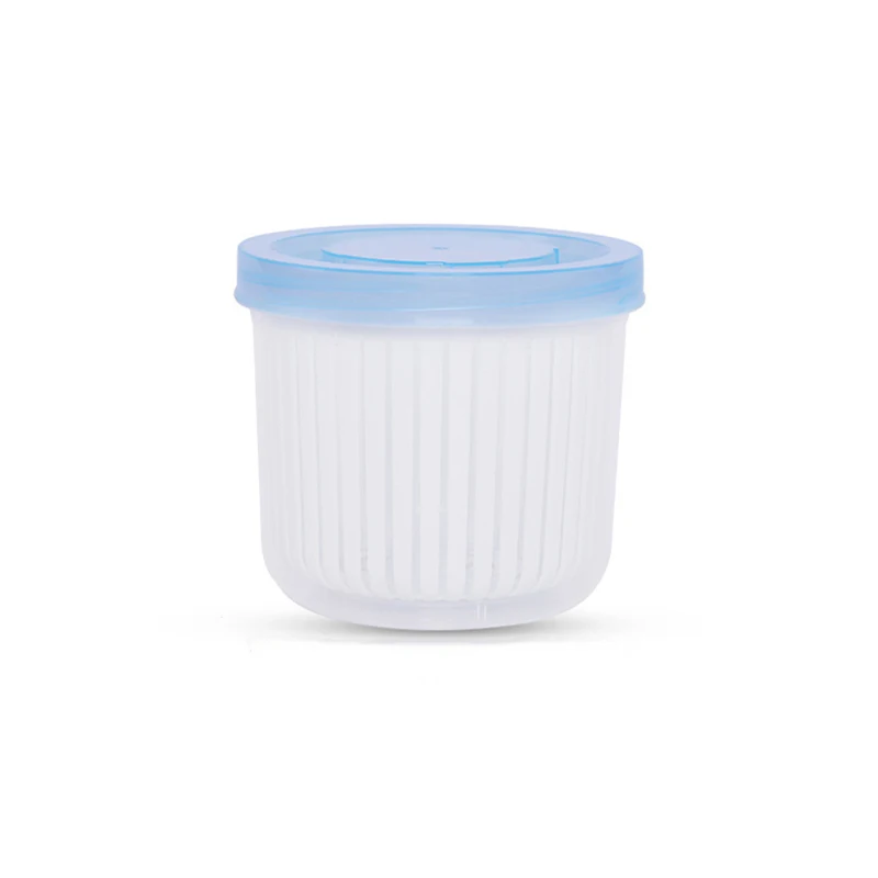 1piece Kitchens Refrigerator Organizer Round Storage Drain Sealed Box For Ginger Garlic Onion Food Crisper Debris | Дом и сад