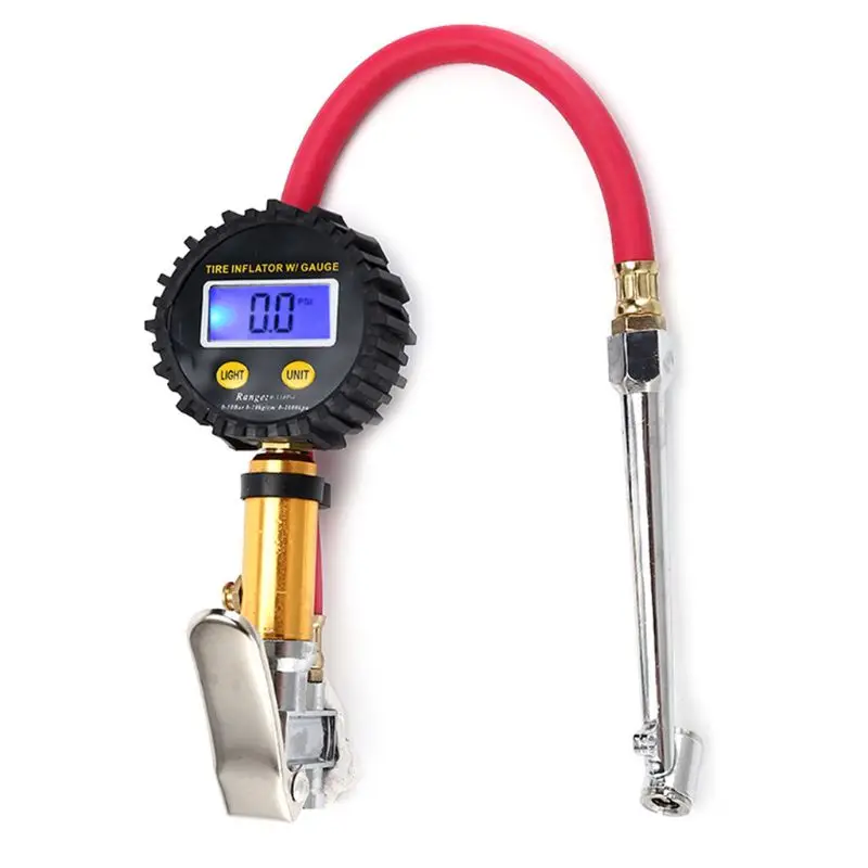 

Digital Car Tire Air Pressure Inflator Gauge LCD Display LED Backlight Vehicle Tester Inflation Monitoring Q84E