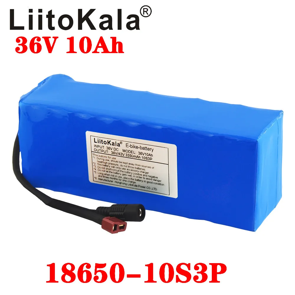 LiitoKala 36 v 10Ah 10S3P 18650 Rechargeable Battery, Modified Bikes, Electric Vehicle Battery Charger li-lon + 36V 2A charger (art.: 7aee6d4eb) - 7aee6d4eb