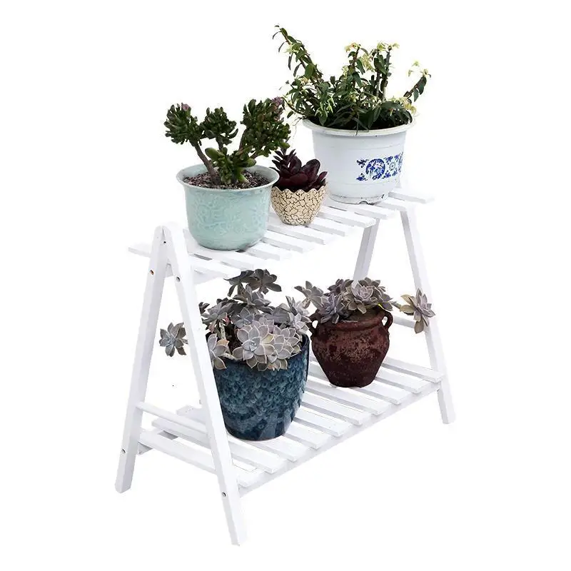 

Wooden Shelves For Estanteria Escalera Terraza Plantenstandaard Outdoor Stand Rack Stojak Na Kwiaty Balcony Flower Plant Shelf