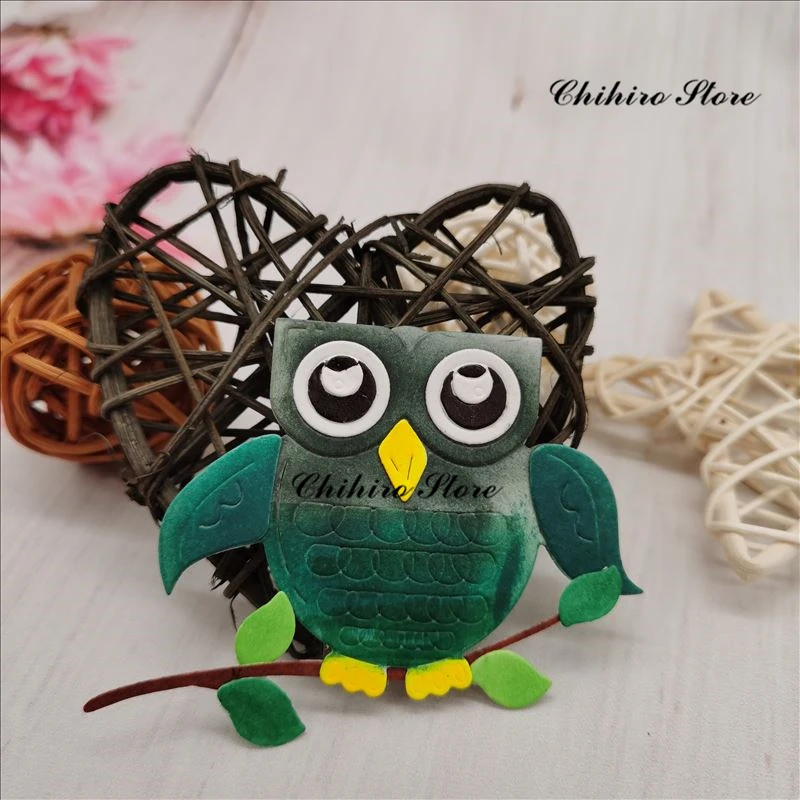 Сова поздравительная открытка украшения металлические режущие штампы трафареты