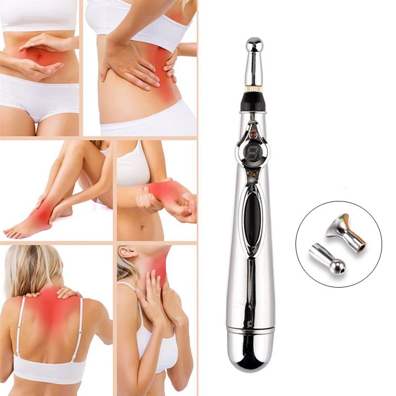 Zen ручка для иглоукалывания массажер шеи облегчение боли электронный китайский