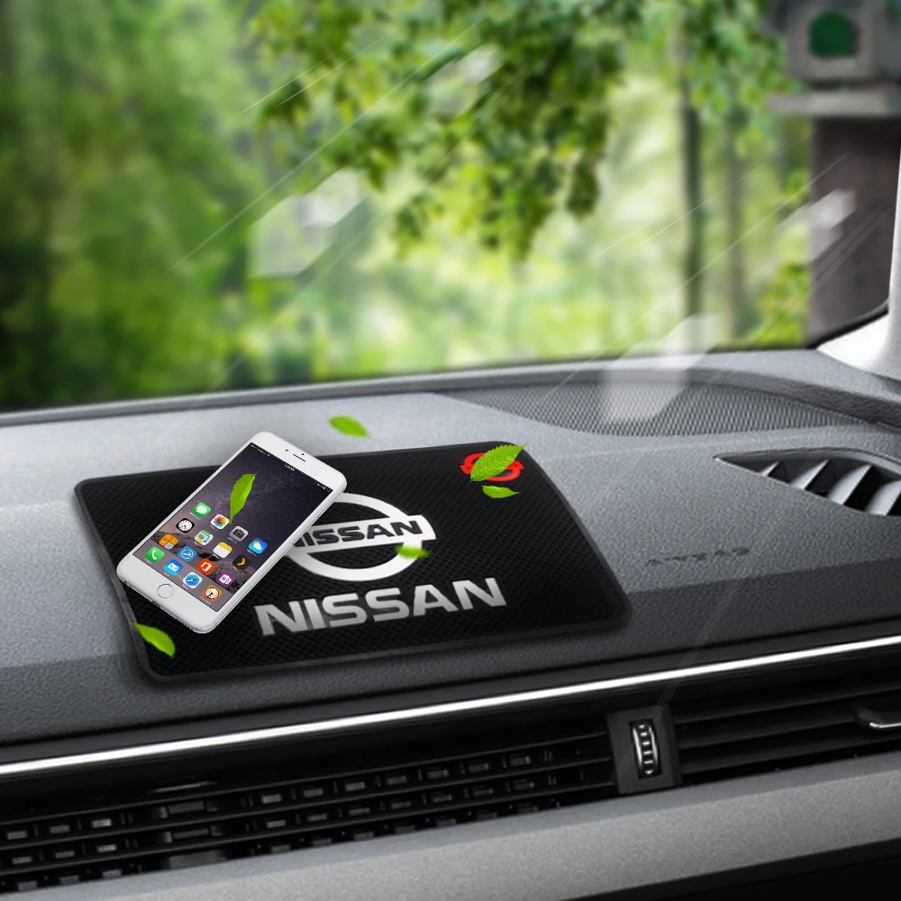 Автомобильный нескользящий коврик ПВХ клейкий для приборной панели телефона NISSAN