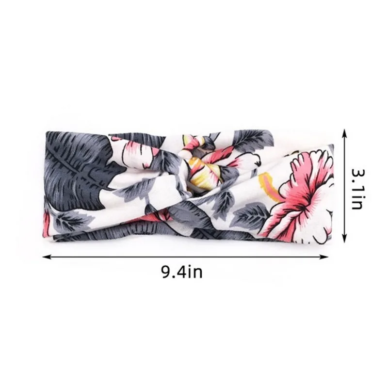 

Fashion Women Girls Summer Bohemian Hair Bands Print Headbands Vintage Cross Turban Bandage Bandanas HairBands Hair Accessories