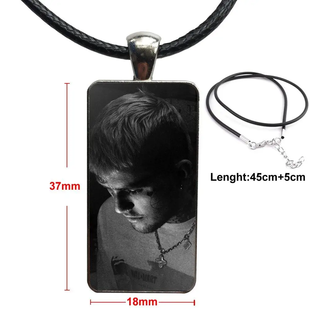 Lil Peep Bo Jewelry с покрытием из нержавеющей стали колье кабошоном Длинная подвеска