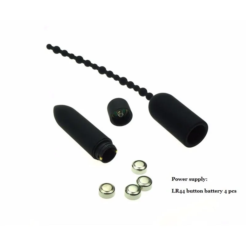 Вибрирующая Силиконовая пробка для уретры и кольцо головки Мужская