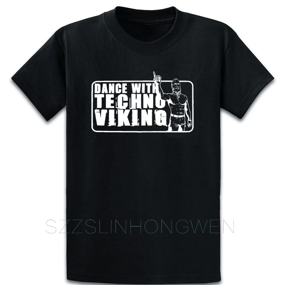 Танцевальная футболка с техно викингом Милая Повседневная Весенняя короткими
