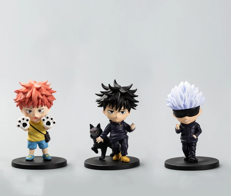 

Аниме юдзюцу Kaisen Itadori Yuji Gojo Satoru Megumi Fushiguro Q версия ПВХ фигурка игрушки Коллекционная модель куклы